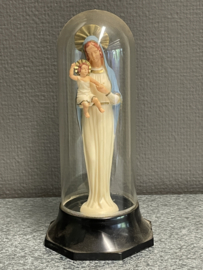 Maria met kind in stolp, plastic souvenir jaren '50, 20 cm (1)