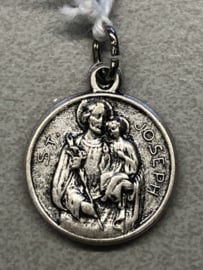 Devotiemedaille Jozef met relikwie, 1.5 cm