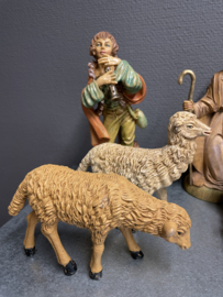 Kerstgroep, 8 delen, jaren 50 Italie, 22 cm (11)