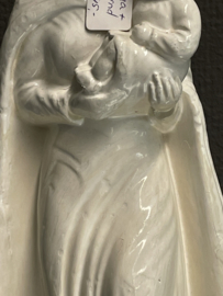 Heiligenbeeld Maria met kind, gips, 32 cm (1)