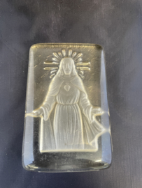 Jezus Heilig Hart, glas, 9 x 6 cm (2)