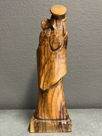 Heiligenbeeld Maria met kind, Hout, Duits, 23cm (3)