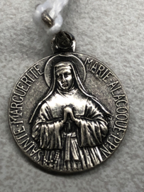 Devotiemedaille Margaret Maria Alacoque, 2 cm