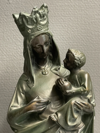 Heiligenbeeld Maria O.L.V met kind, gips, 48 cm, 1900 (0)