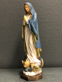 Heiligenbeeld Maria op maansikkel,  20cm, resin (3)
