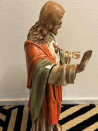 Heiligenbeeld Heilig Hart van Jezus – Gebroeders van Paridon, Gips, 66 cm