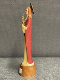 Heiligenbeeld Jezus Heilig Hart, celluloid, 17 cm 1920, (8)