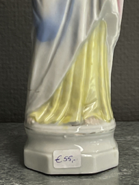 Heiligenbeeld Maria met kind, Biscuit porselein, 1880,  27 cm (5)