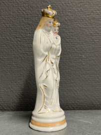 Heiligenbeeld Maria met kind, porselein, 16 cm, 1880, (4)