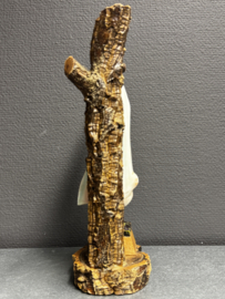 Heiligenbeeld Maria Onze-Lieve-Vrouw van Fatima – Resin, op hout- en kurkvoet