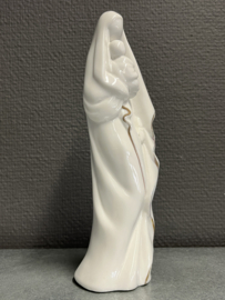 Heiligenbeeld Maria met kind porselein, 21cm. (1)