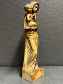 Heiligenbeeld Maria met Kind Jezus – Gips, ca. midden 20e eeuw