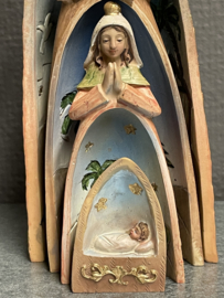 Kerstgroep Engel, 20 cm, resin, 4 delen (9)