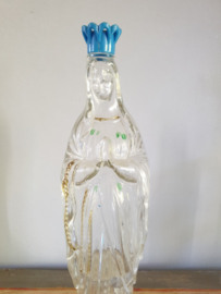 Wijwaterfles Lourdes 1930 glas 21.5 CM (17)