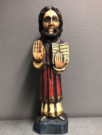 Heiligenbeeld Petrus Canisius, hout, Duits, 43 cm (4)