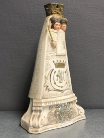Heiligenbeeld Maria O.L.V.van Scherpenheuvel, gips, 34cm, jaren 20 (R)
