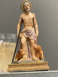 Heiligenbeeld Lazarus, resin, 10 cm (4)