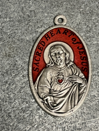 Grafkaars met medaille Jezus Heilig Hart