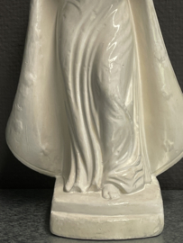 Heiligenbeeld Maria met kind, gips, 32 cm (1)