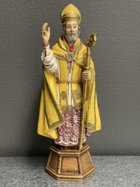 Heiligenbeeld Ubaldo van Gubbio, resin, 28 cm (1)