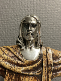 Jezus de Verlosser, gips en metaal. 31 cm (7)