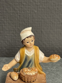 Santon, Resin, 9 cm, bakker (9)
