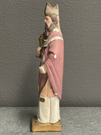 Heiligenbeeld Norbertus van Xanten, bisschop, 21 cm, gips (8)