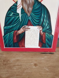 Heilige Johannes van Damascus, imitatie icoon, 18x13 cm, (27)