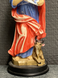 Heiligenbeeld Lucas, resin, 13cm (2)