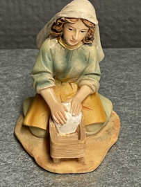 Santon, Resin, 9 cm, was vrouw (9)