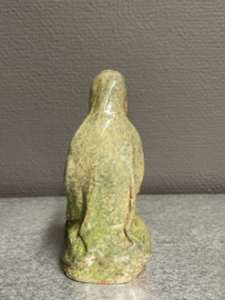Heiligenbeeld Maria, zittend, aardewerk, 14 cm (8)