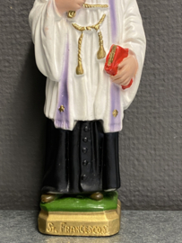 Heiligenbeeld Franciscus Xaverius, gips, 20 cm (3)
