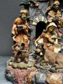 Kerststal met 10 vaste figuren