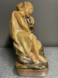 Jezus en Johannes, gips 2 stuks, 22 cm (1)