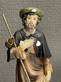 Heiligenbeeld Rochus van Montpellier, 15 cm, resin (7)