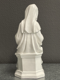 Heiligenbeeld Maria met kind, gips, 18 cm (5)