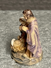 Kerstgroep Heilige Familie, 3 cm, resin. (10)