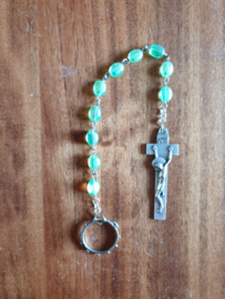 Irish panel rosary. 24 cm. lang