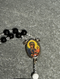 Rozenkrans OLV Czestochowa, kunststof kralen, 40 cm