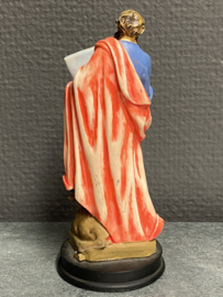 Heiligenbeeld Lucas, resin, 13cm (2)