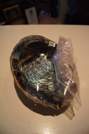 Abaloon smudgeschelp 17.5 cm met witte salie (3)