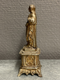 Heiligenbeeld Jezus heilig hart, metaal, 11cm (3)
