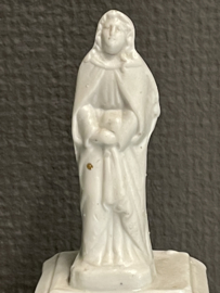 Heiligenbeeld Maria, biscuit porselein, 15 cm (1)