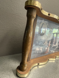 Dienblad, Maria OLV van Lourdes,  40 x 20 cm, jaren 50 (8)