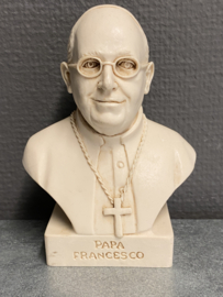 Paus Franciscus borstbeeld geperst marmer, Jorge Mario Bergoglio 13cm (5)