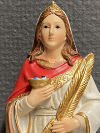 Heiligenbeeld Lucia van Syracuse 19 cm, resin (2)