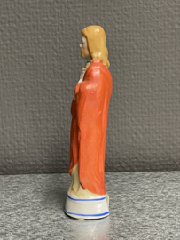 Heiligenbeeld Jezus Heilig Hart 13 cm, biscuit porselein 1900 (1)