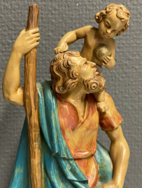 Heiligenbeeld Christoffel, rubber, 1950, 27cm (3)