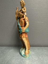 Heiligenbeeld Christoffel, rubber, 1950, 27cm (3)