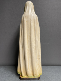 Heiligenbeeld Maria Rosa Mystica 47 cm, hout, 1980 (2)